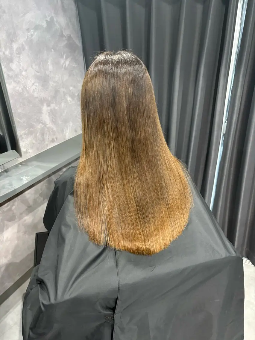 ロング 縮毛矯正 トリートメント nameless miichiのヘアスタイル