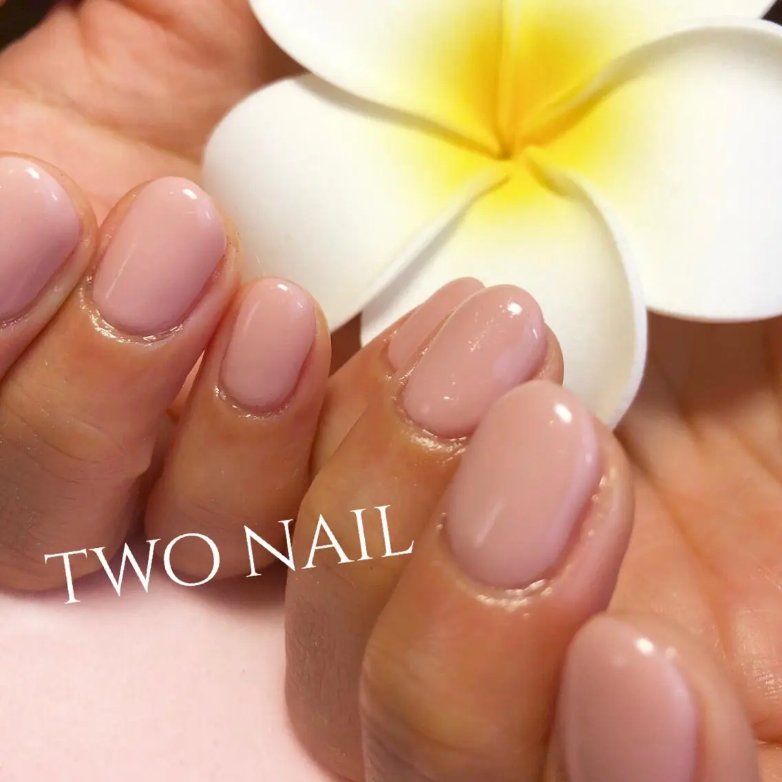 ネイル ワンカラーネイル ピンク ピンクベージュ two nailのネイルデザイン