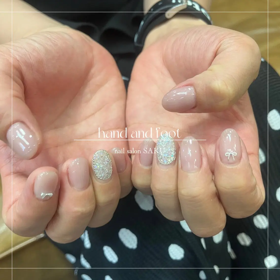 ネイル ニュアンスネイル シンプルネイル ハンドネイル SAKU nail 作島茜のネイルデザイン