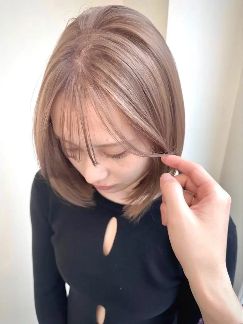 ショート カラー カット ヘアカラー 小顔ボブ jilblanカホのヘアスタイル