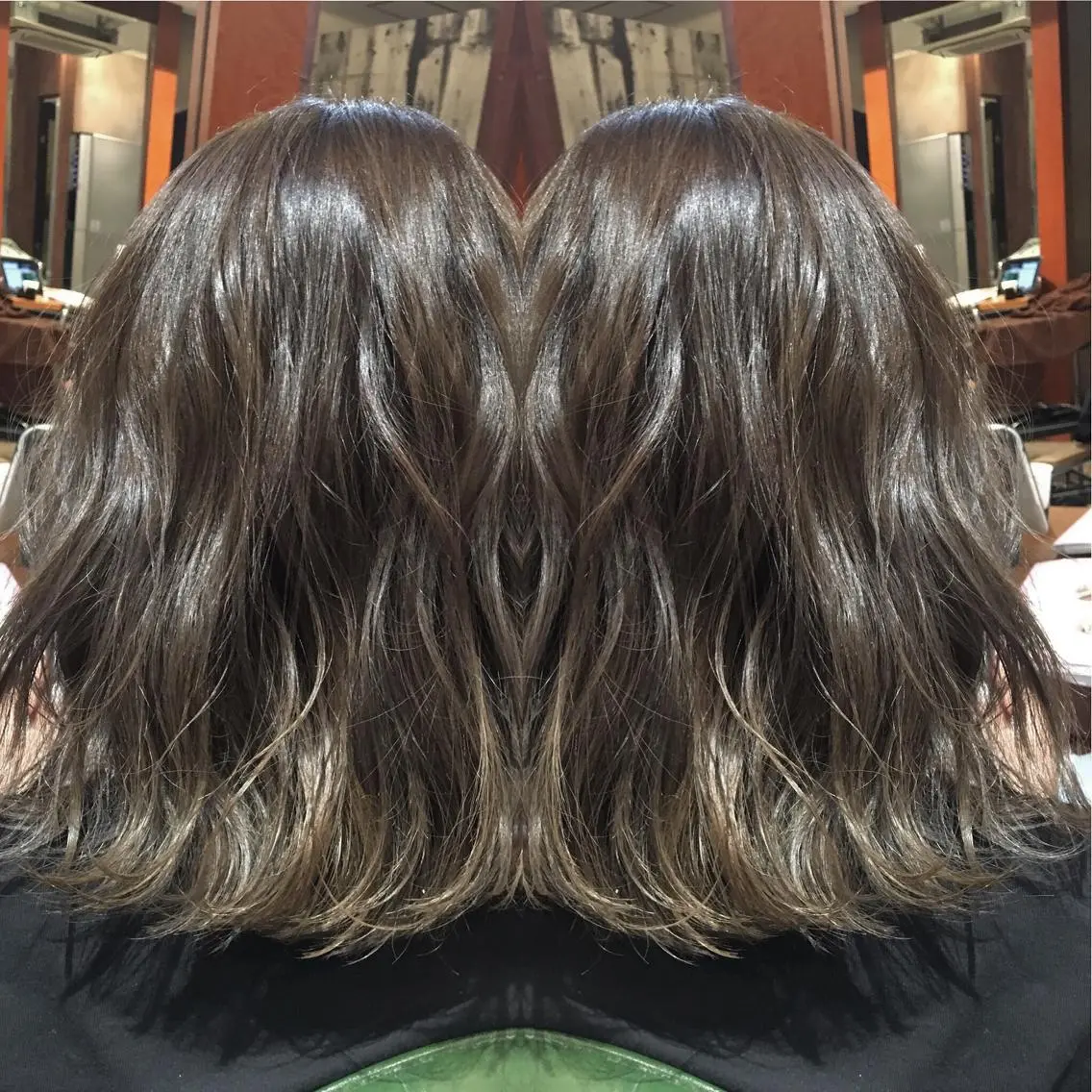 ミディアム カラー 宮下 浩一のヘアスタイル