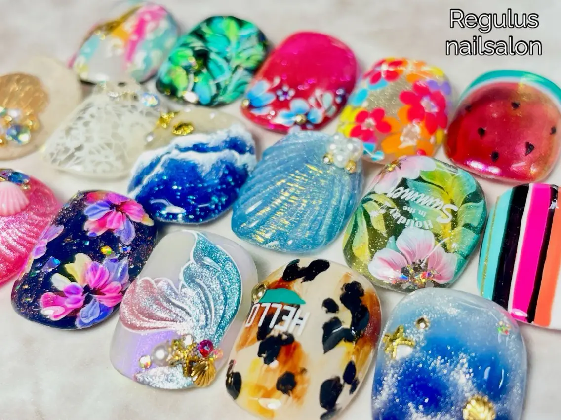 ネイル フットネイル Regulus 西川のネイルデザイン