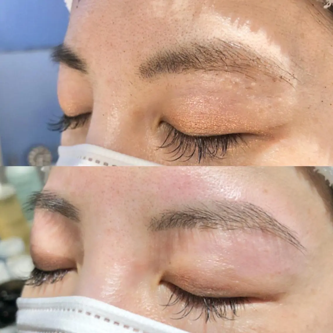 アイブロウ 眉毛ワックス脱毛 litva 鏡ほのかの眉毛・アイブロウイメージ