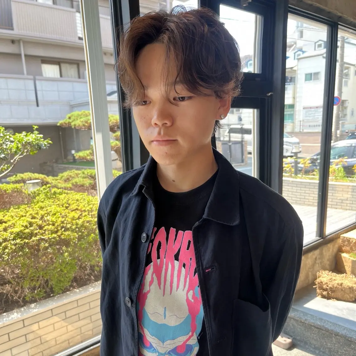 ショート パーマ メンズ カット パーマ トリートメント 永井駿祐【平尾 薬院】メンズカットのヘアスタイル