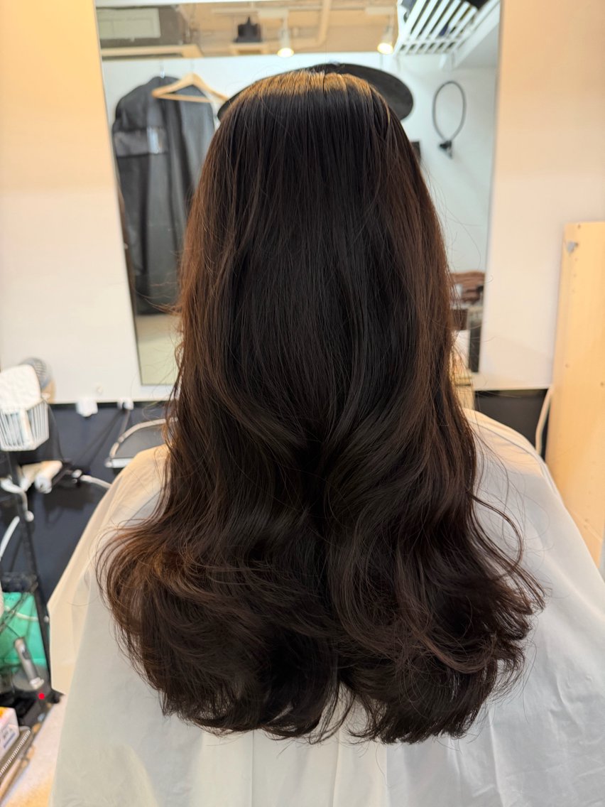 ロング 韓国風ヘア カット パーマ トリートメント 青木 裕のヘアスタイル