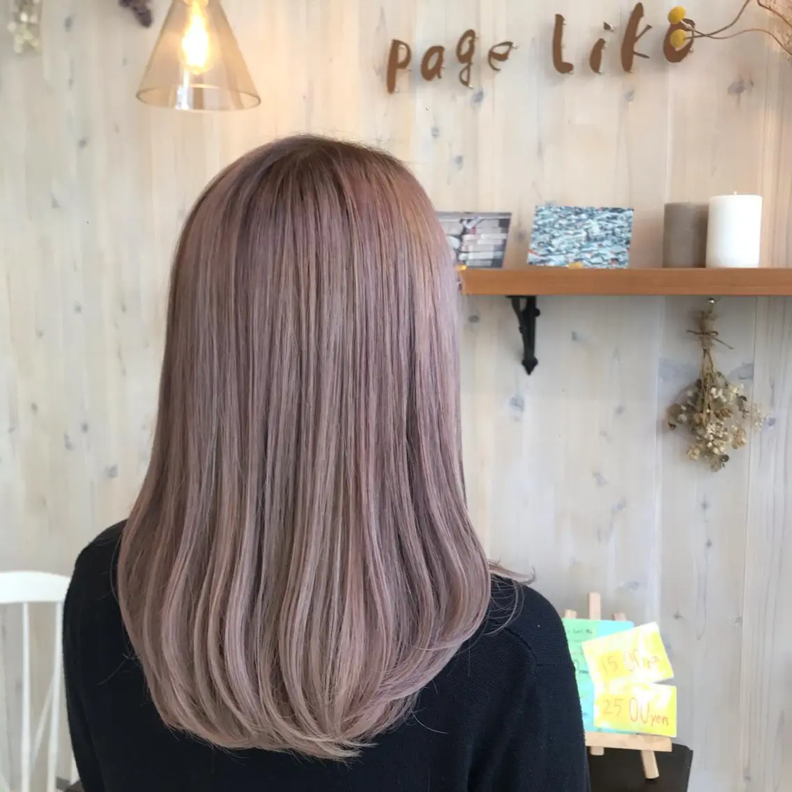 ロング カラー ベージュカラー ブリーチ ピンクカラー ピンクベージュ 透明感カラー/ 寺田千雅子のヘアスタイル