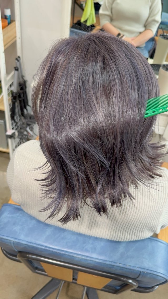 カラー ラベンダーカラー ヘアカラー Snaly カラー特化ページのヘアスタイル