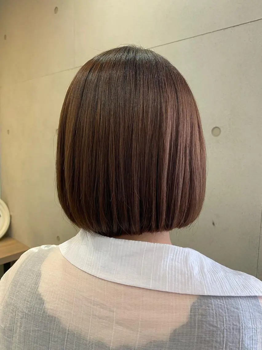 ミディアム ボブ おせ ちさとのヘアスタイル