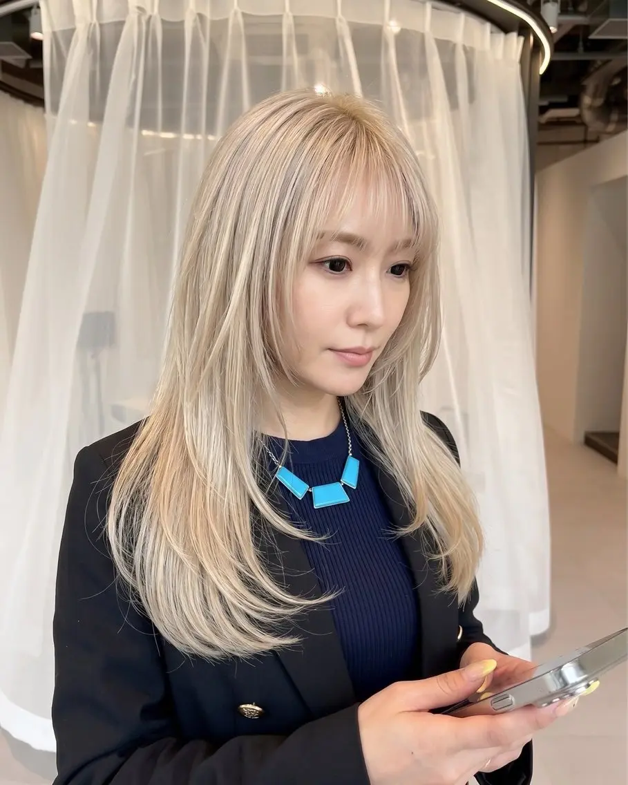 モデル価格0円🕊️韓国顔まわりレイヤーカットの写真