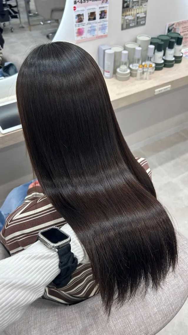 ロング パーマ 原田 はなのヘアスタイル