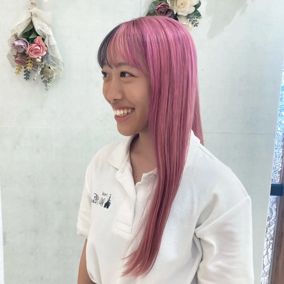 ロング ブリーチなしダブルカ ラー🎀透明感/AOのヘアスタイル