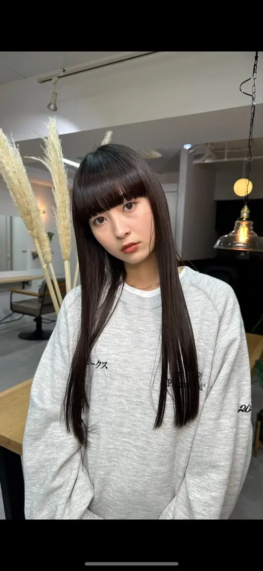 カット+縮毛矯正+髪質改善トリートメントの写真