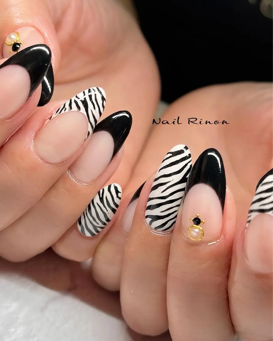 ネイル アニマル柄 ハンドネイル Nail Rinonのネイルデザイン