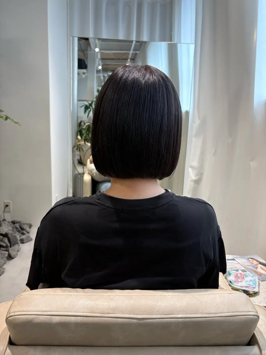 カラー 透明感カラー ダークグレー ダークグレージュ グレージュ 重藤 沙世のヘアスタイル