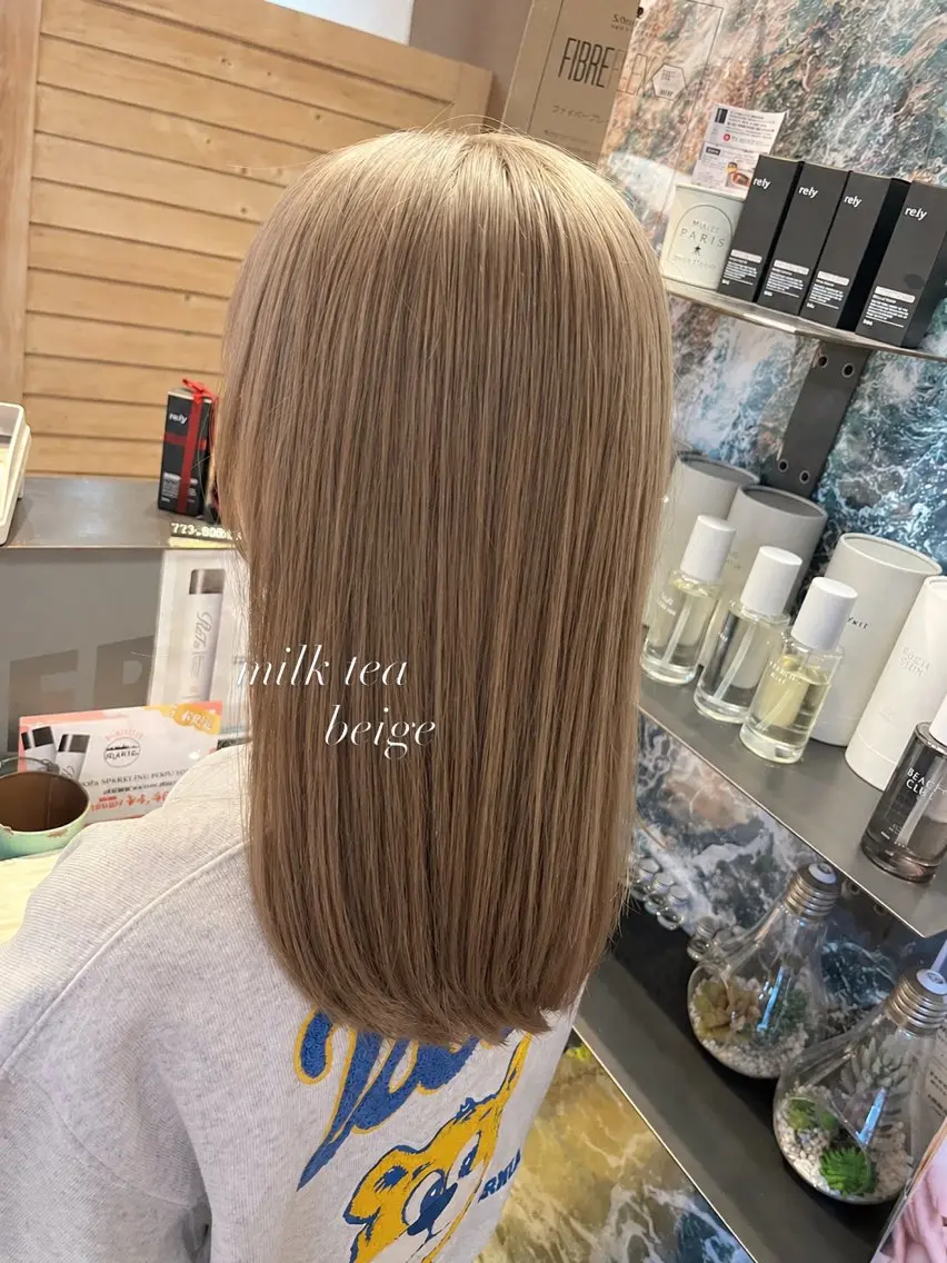 ロング カラー ヘアカラー ダメージレスブリーチ 🩵Yumekaのヘアスタイル