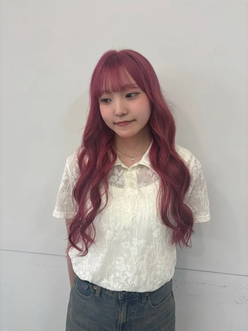 ロング カラー ブリーチ ロング cashel ミユウのヘアスタイル