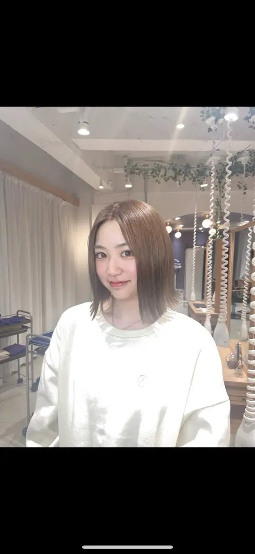 ミディアム ボブ 盛田 望来のヘアスタイル