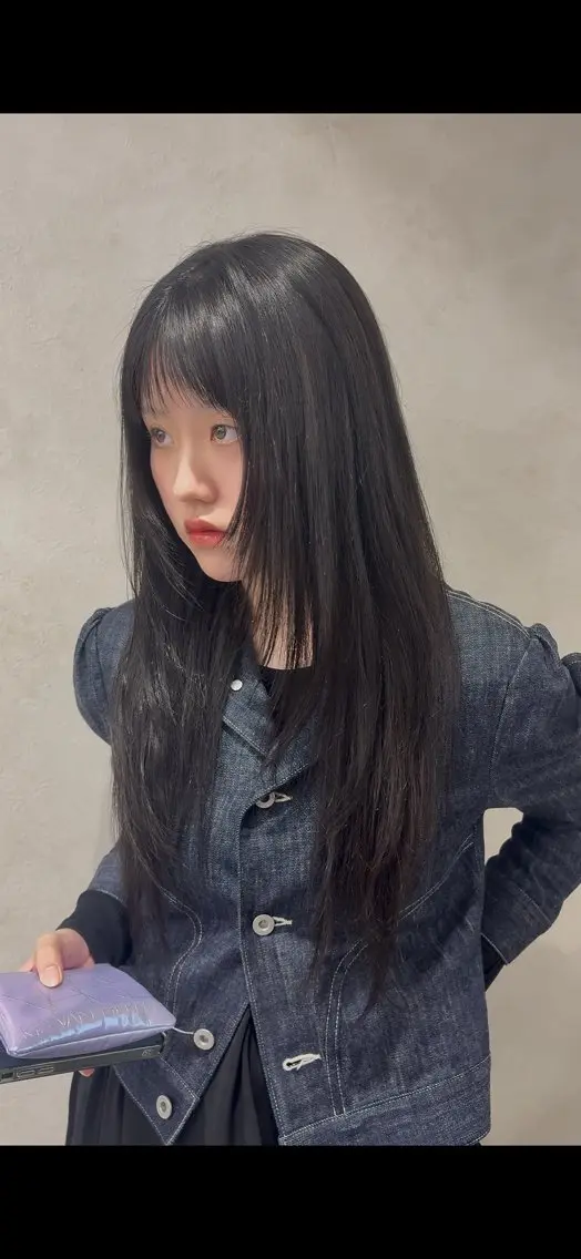 ロング ハッシュカット ハイレイヤー 韓国風ヘア レイヤーカット Yuta✂︎ 韓国レイヤー🪽のヘアスタイル