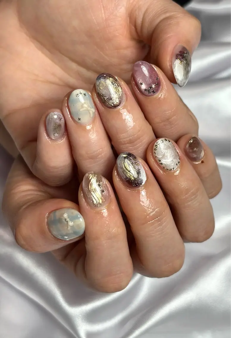 ネイル ニュアンスネイル ハンドネイル Sai Yuinaのネイルデザイン