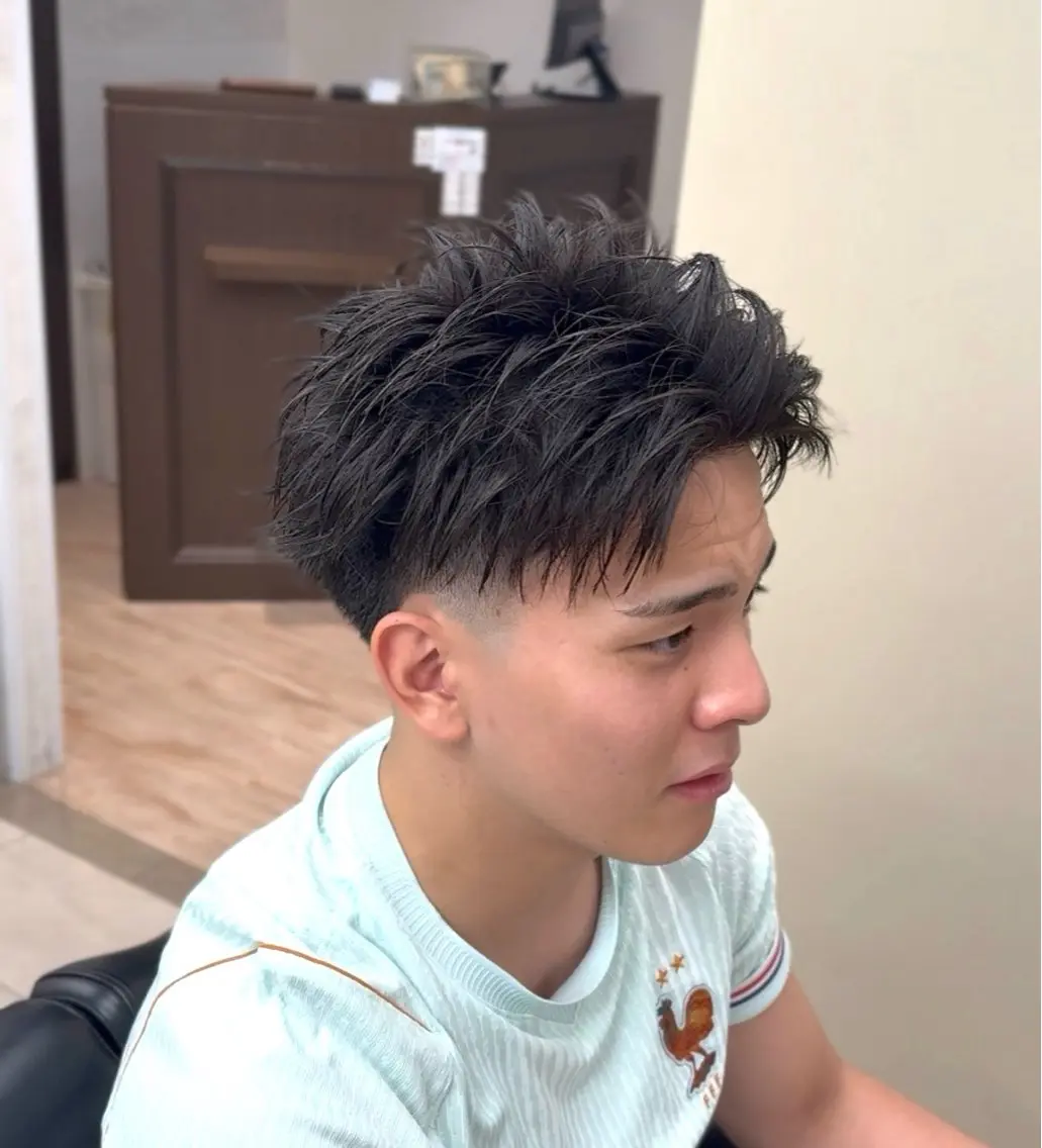 ショート ショートヘア カット ヘアセット フルハタヒロト 六本木理容師のヘアスタイル