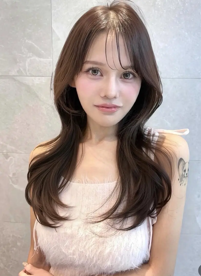 ロング カラー 🎀sakura🎀 艶髪/韓国/ワンホンのヘアスタイル