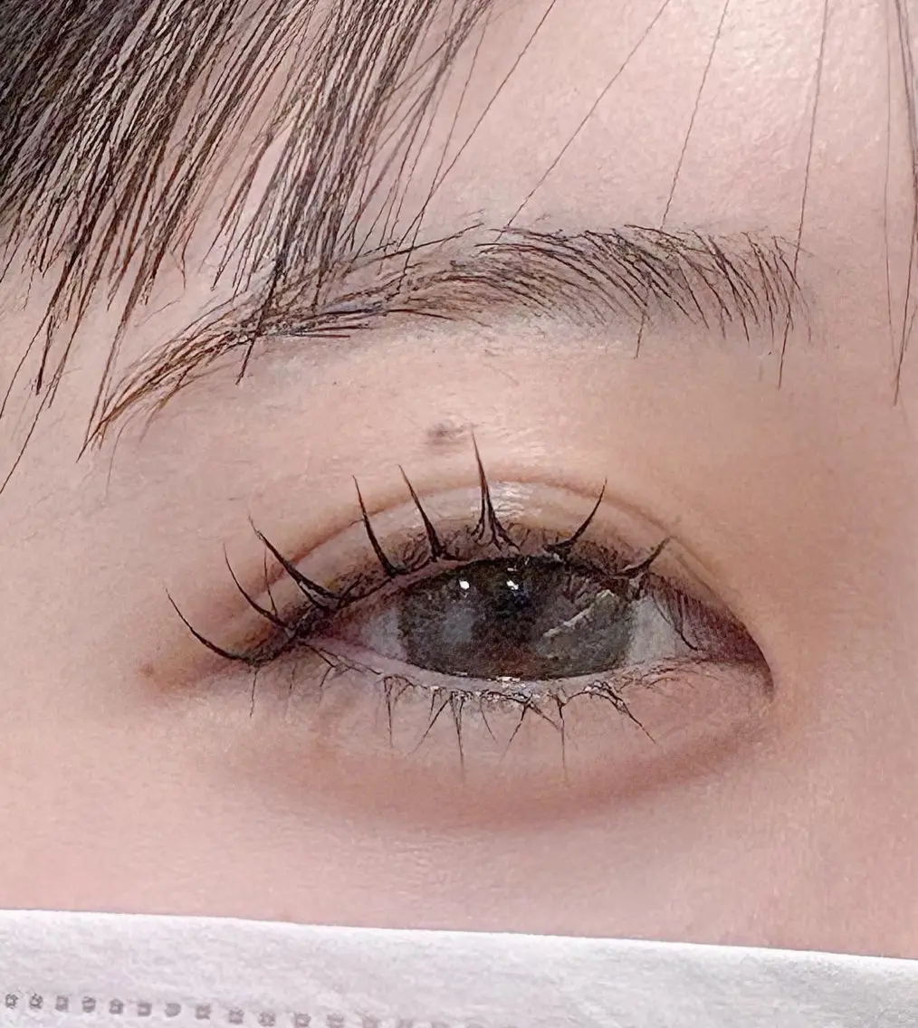 マツエク・マツパ ナチュラル 一重×まつ毛パーマ femme横川 さきのマツエク・マツパデザイン