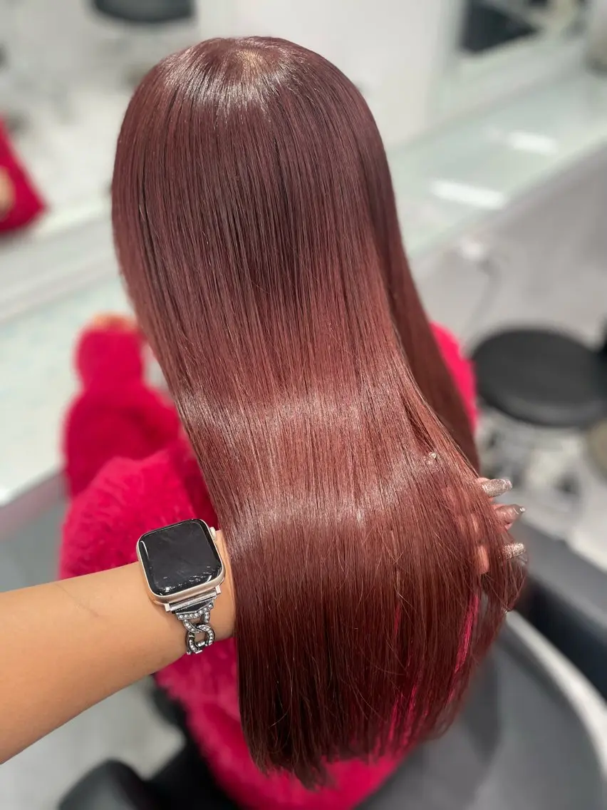 ミディアム カラー ピンクカラー トリートメント ヘアカラー トリートメント ❄最強かわいいカラー ❄️MINA❄️のヘアスタイル