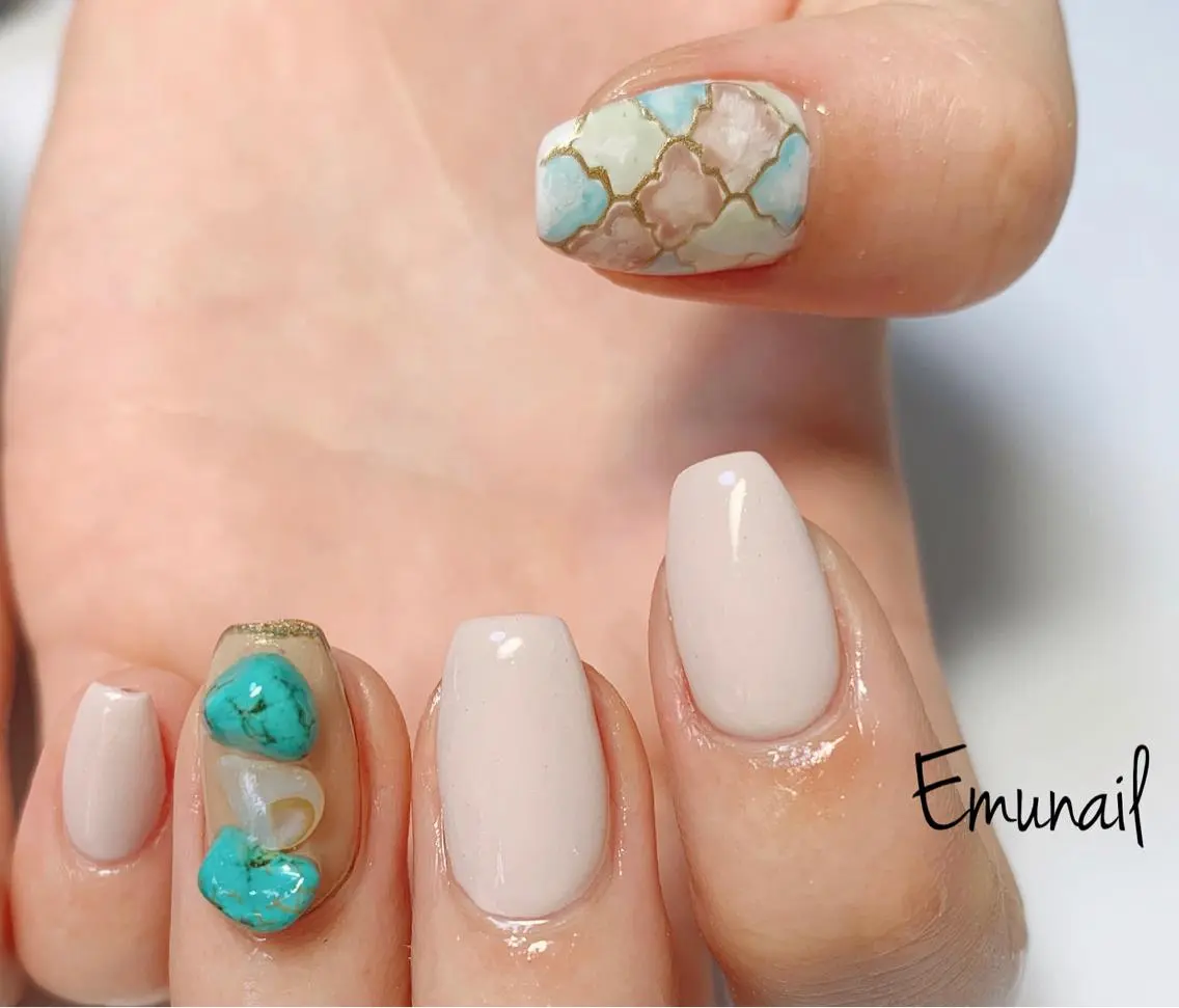 ネイル ハンドネイル Emu Nailのネイルデザイン