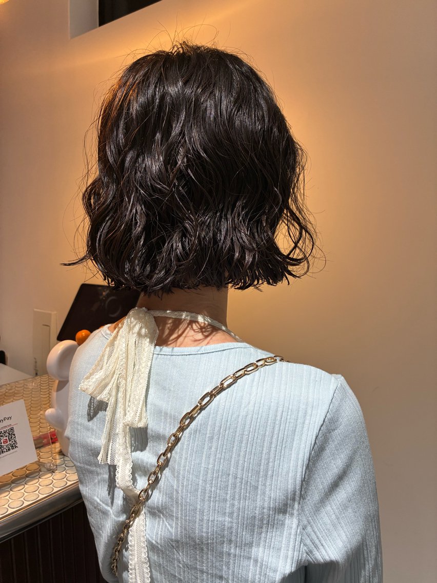 ショート パーマ ヘアアレンジ カット パーマ 💟Opus // Mizuki🐕のヘアスタイル