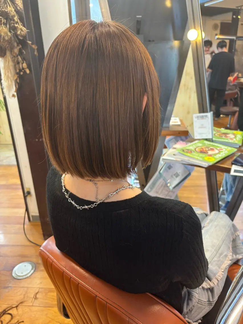ショート ボブ カット NAGONSTYLE 田村　莉生のヘアスタイル