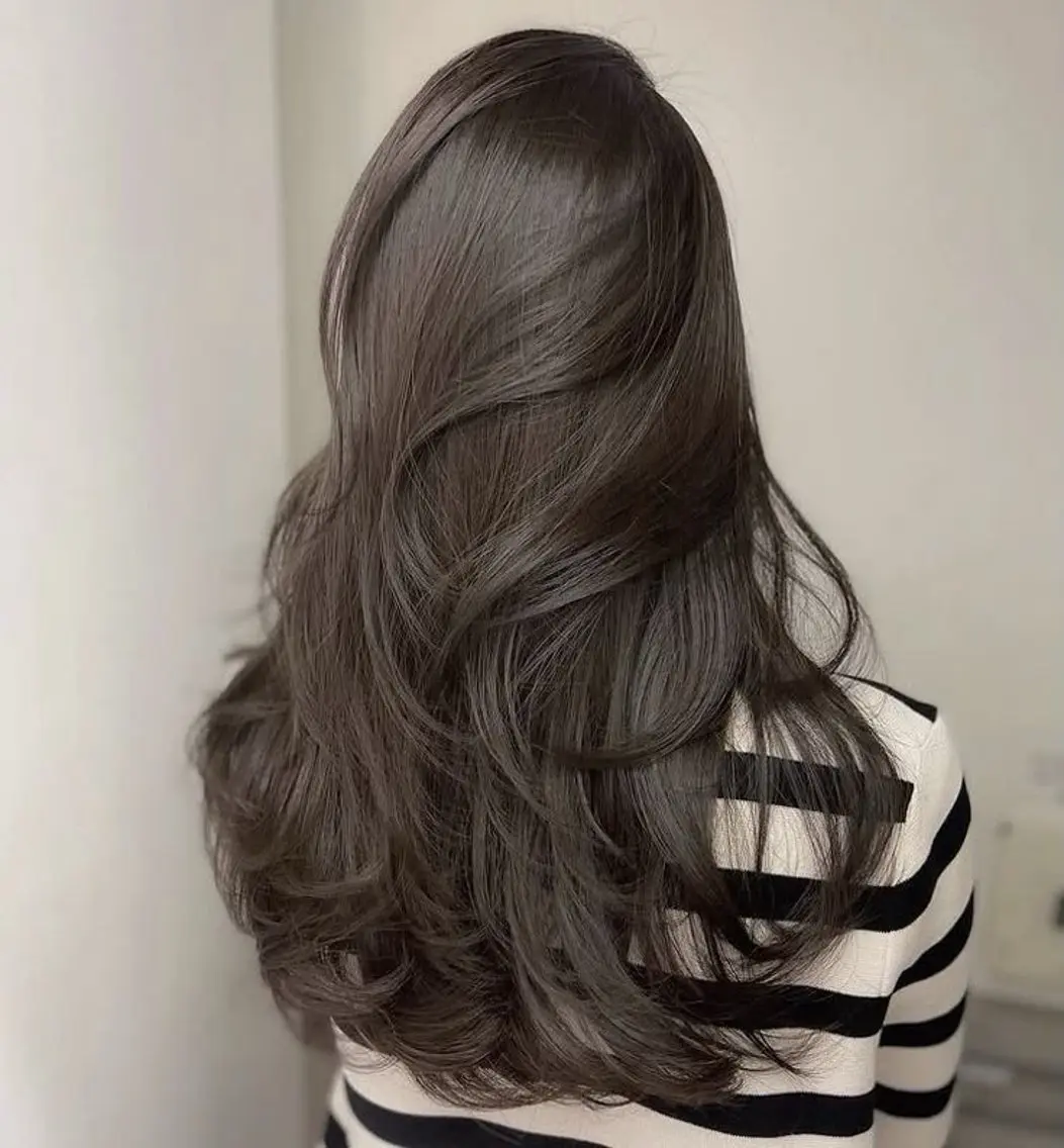ロング 🇰🇷韓国レイヤー 韓国風ボブのヘアスタイル