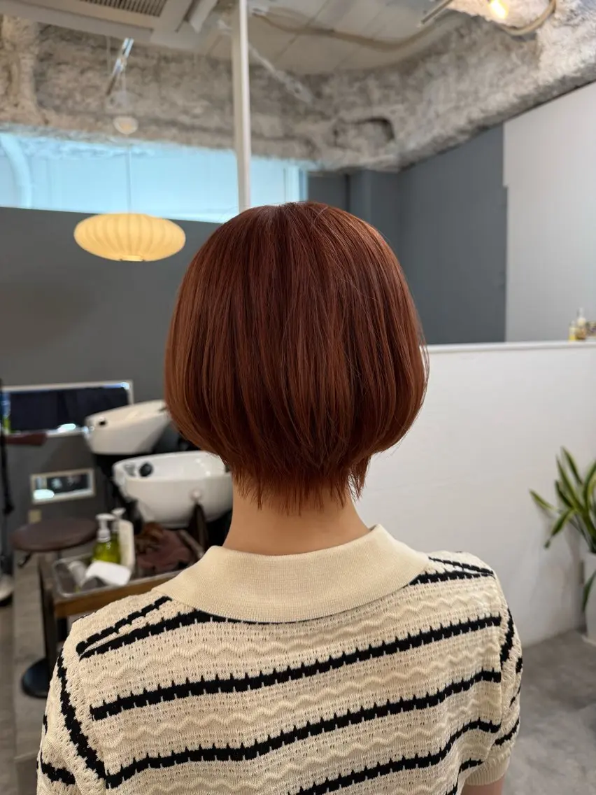 ショート カラー ショートボブ ブリーチ ボブ ショートヘア ヘアカラー トリートメント 髪質改善／艶カラー 🫧harunaのヘアスタイル