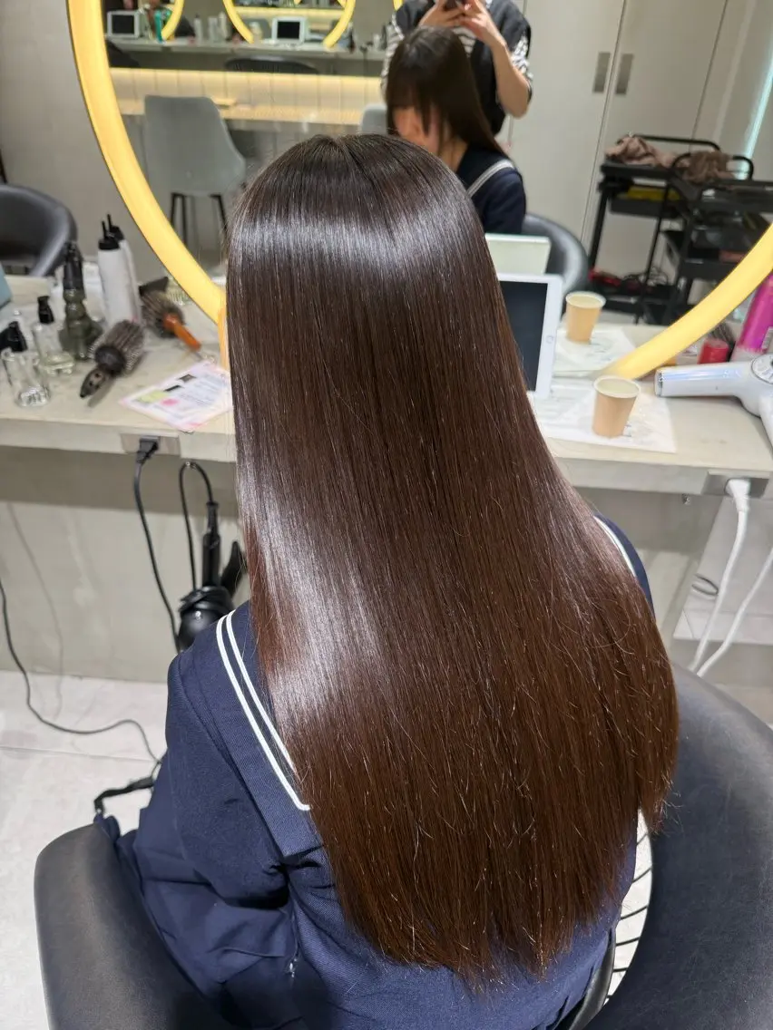 ロング 縮毛矯正 縮毛矯正 トリートメント ハルナ / 韓国ヘア♪のヘアスタイル