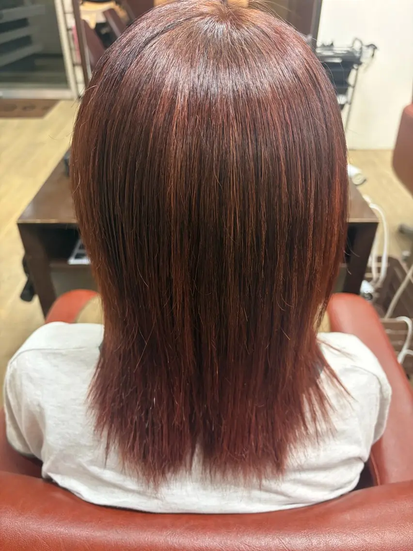 ミディアム カラー ヘアカラー FOCUS天王台店 宮田結葉のヘアスタイル