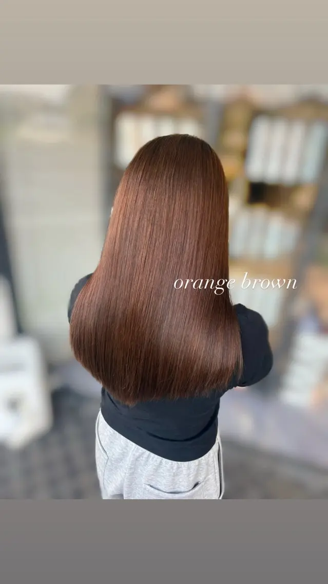 セミロング ヘアカラー arika になのヘアスタイル