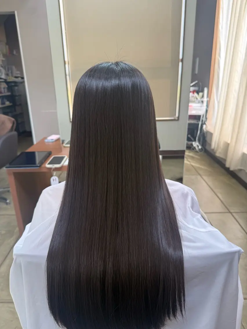 ロング 縮毛矯正 上田 美月のヘアスタイル