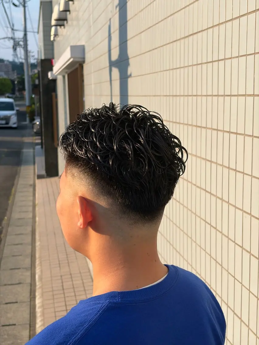 ショート パーマ メンズ 高橋 怜玖/仙台/長町のヘアスタイル