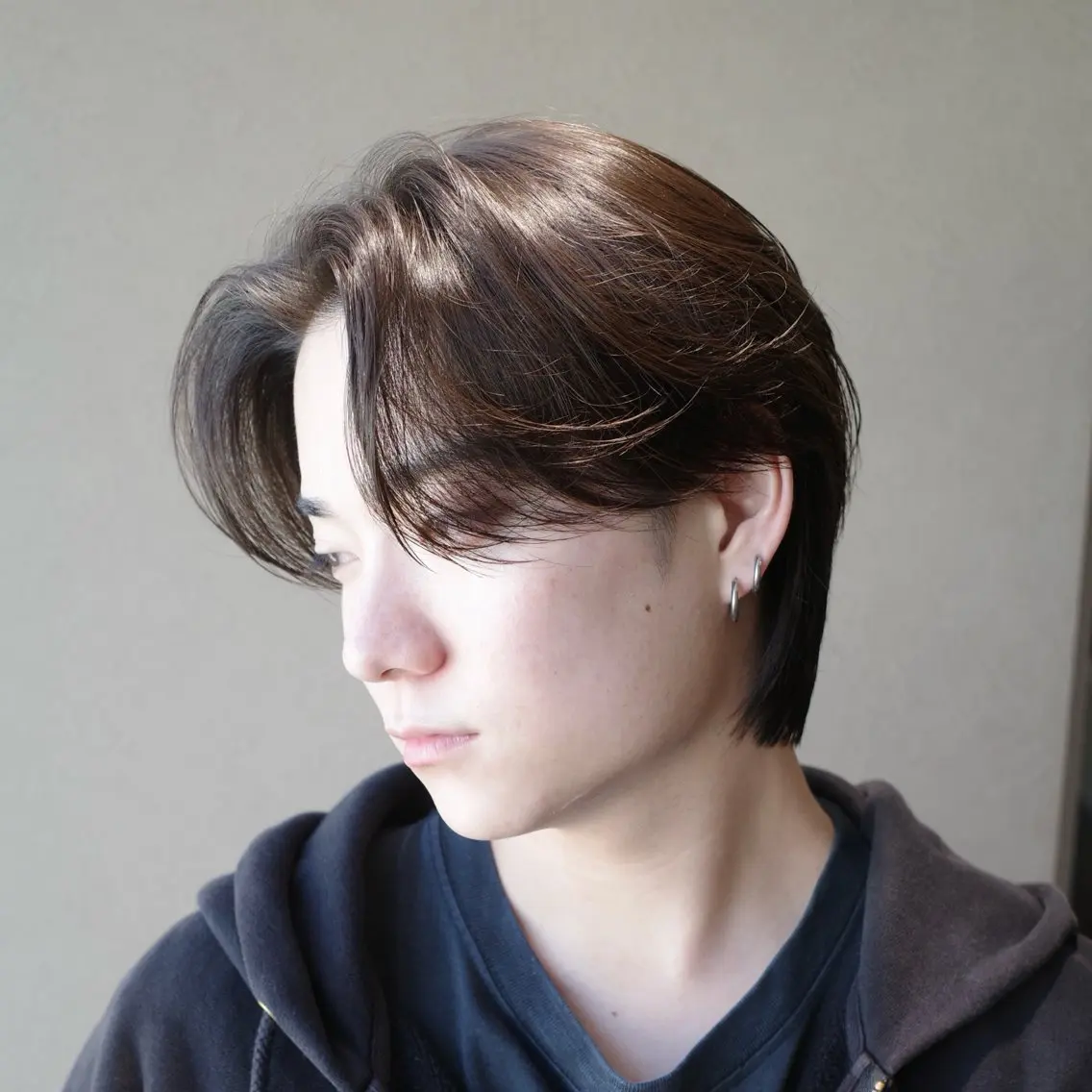 メンズ センターパート メンズウルフカット ウルフカット Tomono/ 1.NK/くせ毛専門のヘアスタイル