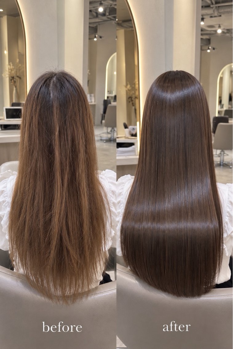 ロング カット ヘアカラー トリートメント 瀬尾 海也のヘアスタイル
