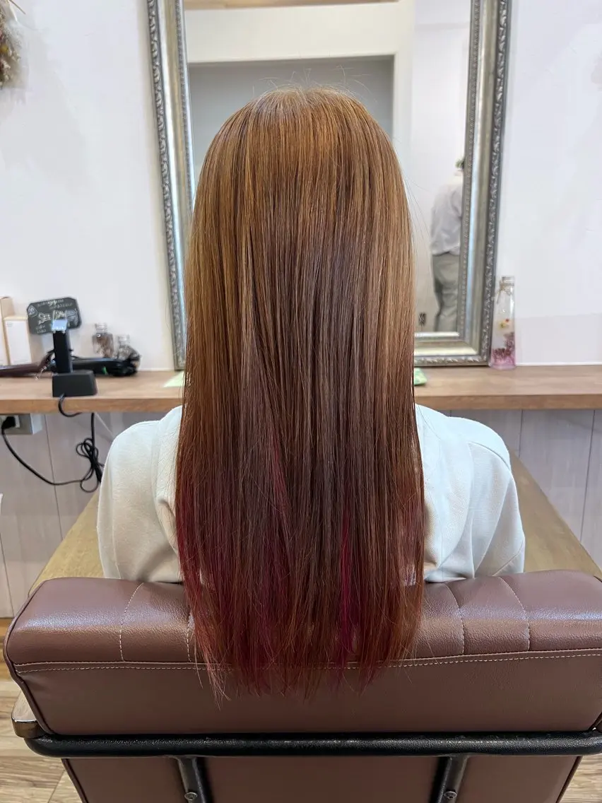 ロング カラー 🐰ハイトーンカラー 畠山 渡🐰のヘアスタイル