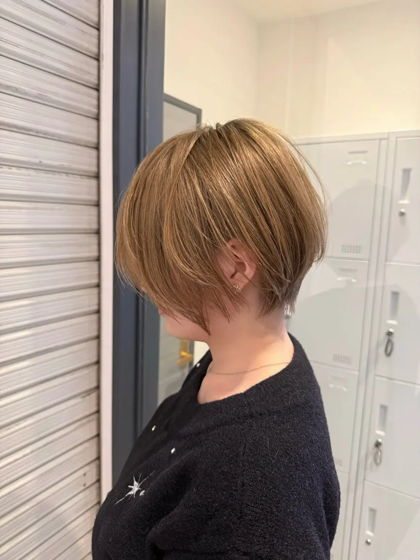 ショート ショートヘア カット トリートメント 大坪 壱成のヘアスタイル