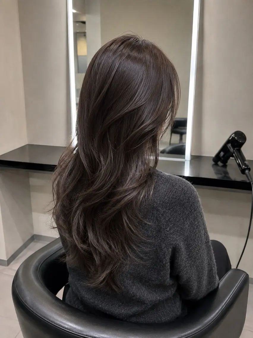 ミディアム カラー ブラウンカラー トリートメント 🌈ウルトワ水素 髪質改善naru🌈のヘアスタイル