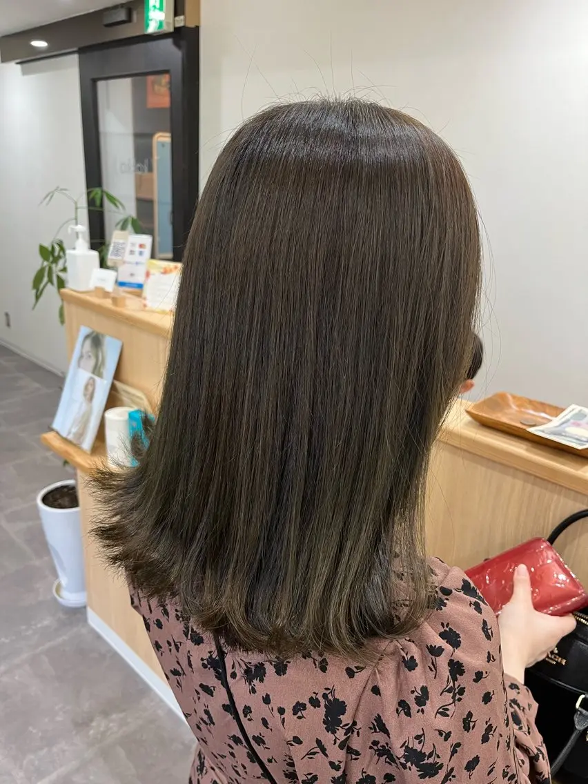 セミロング カラー カット ヘアカラー トリートメント (kakko) ayumiのヘアスタイル