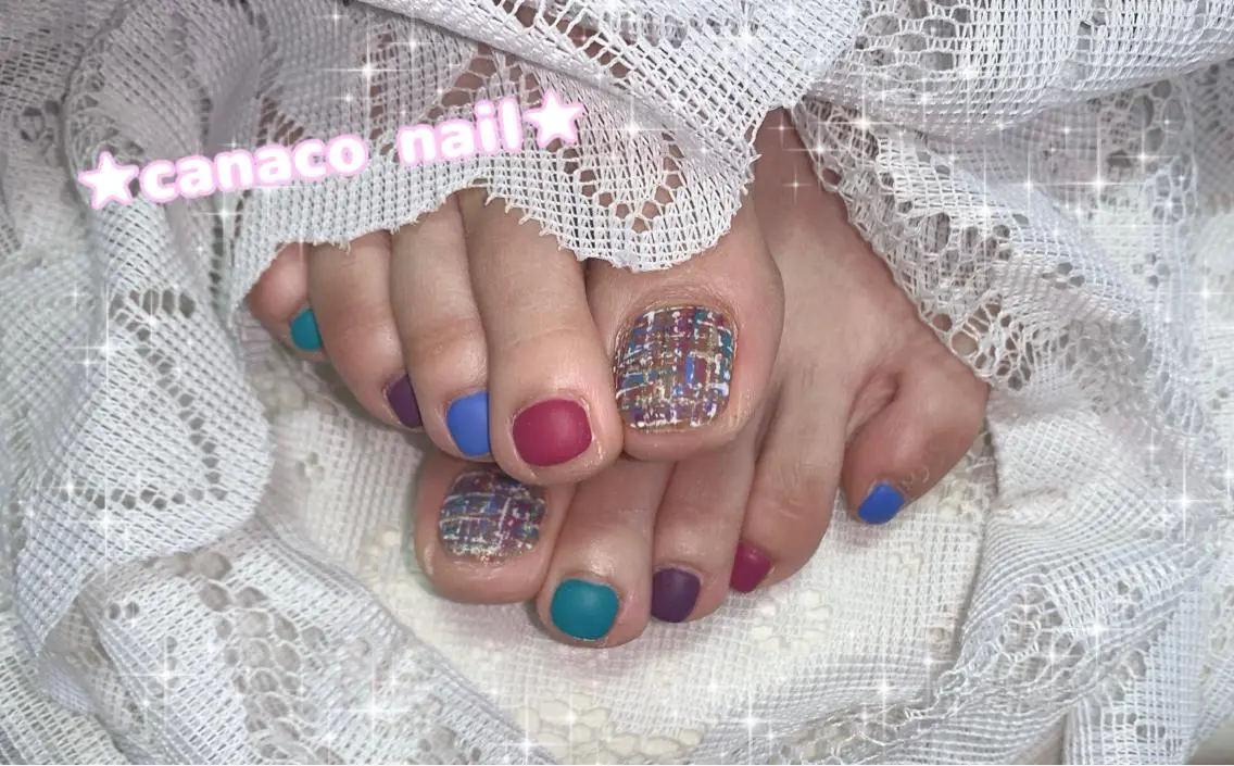 ネイル アートネイル フットネイル ジェルネイル マットネイル パラジェル ベテランネイル cnc  nailのネイルデザイン