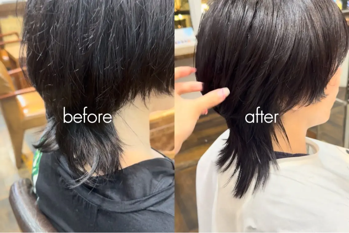 メンズ 酸性ストレート 縮毛矯正 門田明花音🪞アイ ドルヲタク兼美容師のヘアスタイル
