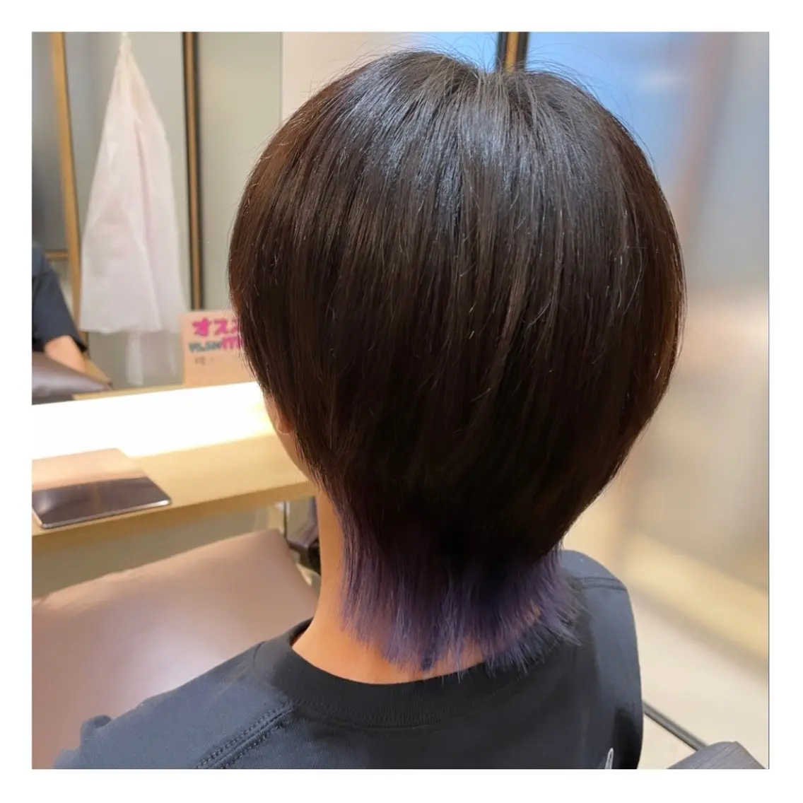 カラー メンズ メンズインナーカラー メンズウルフカット インナーカラー ラベンダーカラー ウルフカット ❁⃘ ち だ り さ ❁⃘のヘアスタイル