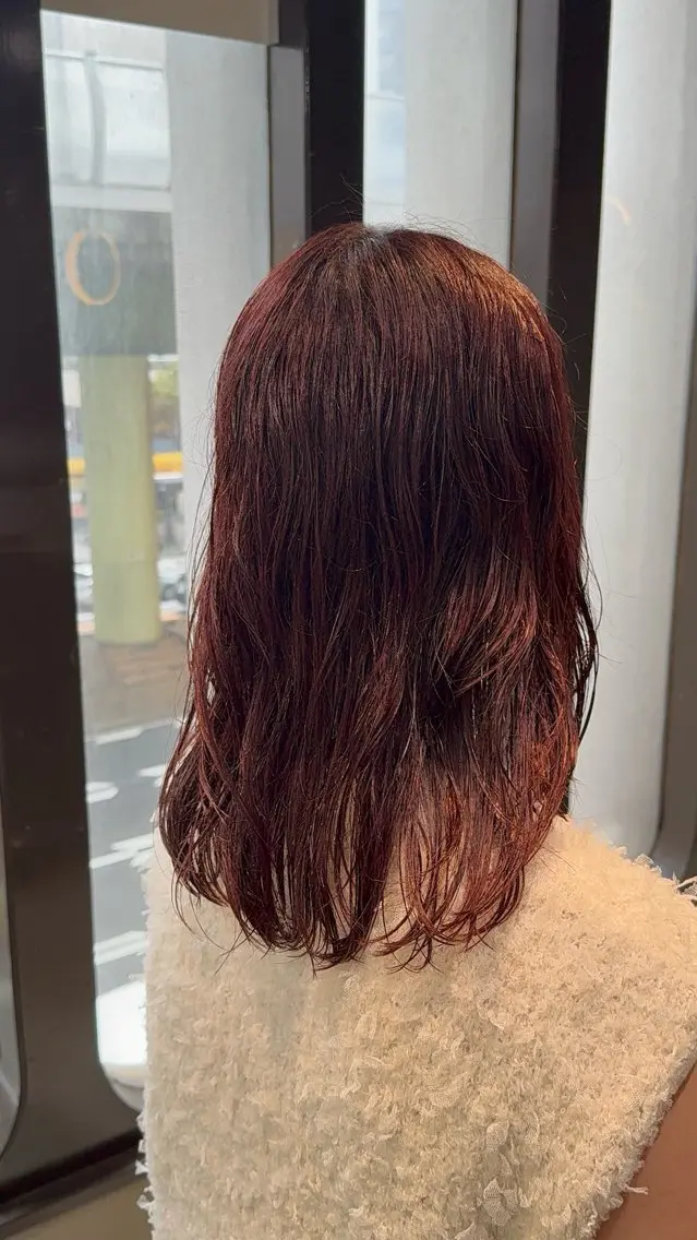 カラー パーマ モデル様募集中🐰 西尾美優のヘアスタイル