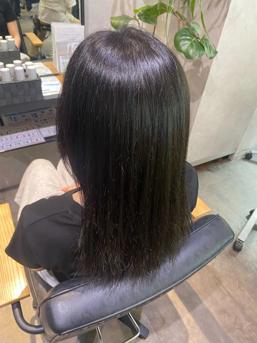 ミディアム カラー ヘアカラー 透明感カラー🫧🎀 まりなのヘアスタイル