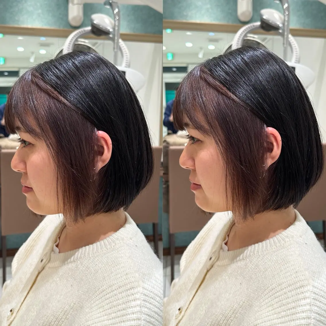 ショート カラー ブリーチ ブラウンカラー ラベンダーカラー ラベンダーブラウン 盛れる韓国ヘア♡ 🌻鈴木花🌈のヘアスタイル