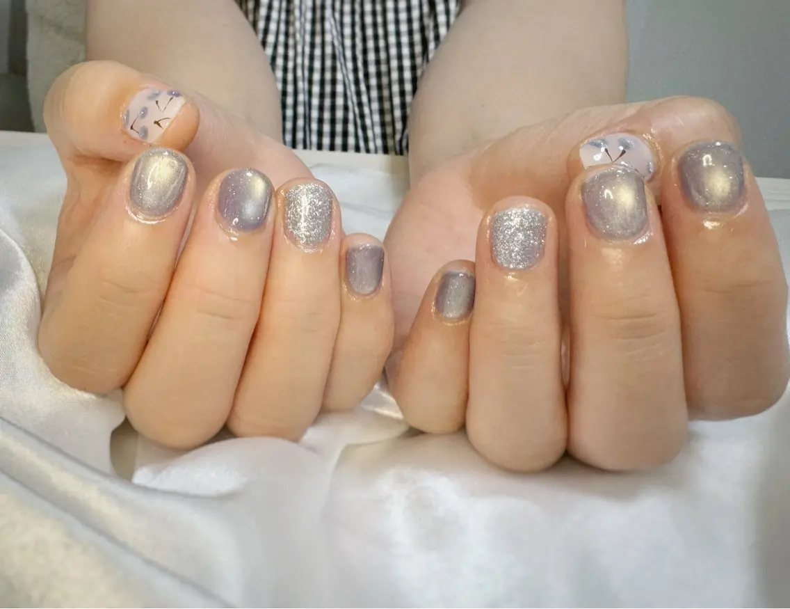 ネイル フラッシュネイル フラッシュマグ フットネイル Amule nailのネイルデザイン